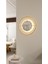 (Büyük Boy - 55*55 cm)Gold Deluxe Ledli(Pilli) - Beyaz Göbek - Modern Dekoratif Metal Duvar Saati 2