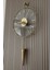 Gold Gravity Pendulum Elegant Series 37 x 85 , Modern Dekoratif Metal Cam Duvar Saati 4