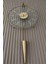 Gold Gravity Pendulum Elegant Series 37 x 85 , Modern Dekoratif Metal Cam Duvar Saati 5