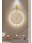(Büyük Boy - 50*75 cm) Timelles Gold Serisi (Pilli Led) Ultra Sessiz Quartz Mekanizma , Metal Duvar Saati 1