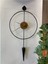 Siyah-Ceviz Masippi 40 x 80 cm Modern Dekoratif Metal Duvar Saati 4