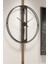 Ahsen Siyah Clock 40 cm Black Metal Duvar Saati 3