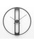 Ahsen Siyah Clock 40 cm Black Metal Duvar Saati 4