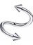 Unisex Gümüş Cerrahi Çelik Spiral Model Sivri Uçlu Helix Kıkırdak Piercing 1