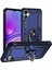 Samsung Galaxy A05 Kılıf Magnetik Stand Olabilen Kamera Korumalı Kapak - Lacivert + Nano Ekran Koruyucu 1