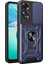 Oppo A60 Kılıf Magnetik Stand Olabilen Kamera Korumalı Vega Kapak - Lacivert + Nano Ekran Koruyucu 1
