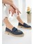 Loressa Model Lacivert Keten Kadın Loafer Günlük Ayakkabı 2