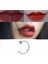 Deliksiz Sıkıştırma Fake Dudak Burun Kulak Piercing Septum 1