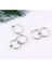 Cerrahi Çelik Deliksiz Fake Gümüş Küpe Piercing (Burun-Kulak-Dudak) 2