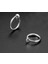 Fake Piercing-Küpe 2'li Gümüş Renk Sıkıştırmalı 316L Paslanmaz Çelik (Kulak-Burun-Dudak) 5