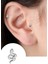 Cerrahi Çelik Gümüş Renk Taşsız Minimal Yılan Model Tragus Helix Kıkırdak Piercing 1