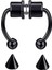 Deliksiz Mıknatıslı Lip Boynuz Fake Piercing Septum 1