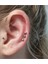 3 Adet Set Çelik Labret Piercing Kıkırdak Tragus Helix Piercing 1