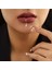 Deliksiz Şimşek Sallantılı Fake Çelik Dudak Piercing Sahte Piercing D45D1 1
