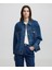 Çiçek Aplikeli Denim Mont Is1250012018629 2