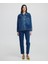 Çiçek Aplikeli Denim Mont Is1250012018629 3