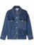 Çiçek Aplikeli Denim Mont Is1250012018629 5