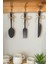 3 Parça Dekoratif Ahşap Çatal-Kaşık-Bıçak Seti Mutfak, Kahve Köşesi, Raf, Askı Süsü, Dolap,(19 Cm) 1
