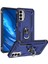 Samsung Galaxy M23 Kılıf Magnetik Stand Olabilen Kamera Korumalı Kapak - Lacivert + Cam Ekran Koruyucu 1