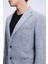 Gri Comfort Fit Mono Yaka Pamuklu Ceket 3