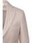 Bej Regular Fit Mono Yaka Casual Keten Ceket 3