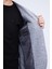 Gri Comfort Fit Mono Yaka Pamuklu Ceket 4