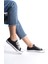 Siyah Beyaz Kadın Kısa Keten Spor Ayakkabı Günlük Sneakers Cnv7 3