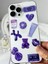 3D Sticker - 3D Etiket - Damla Etiket - Telefon, Pc , Kulaklık , Tablet Çıkartma Purple Series - Mor 1