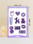3D Sticker - 3D Etiket - Damla Etiket - Telefon, Pc , Kulaklık , Tablet Çıkartma Purple Series - Mor 4