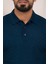 Polo Yaka Slimfit Desenli Yünlü Erkek Triko Kazak 5