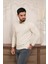 Polo Yaka Slimfit Desenli Yünlü Erkek Triko Kazak 3