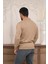Polo Yaka Slimfit Desenli Yünlü Erkek Triko Kazak 4