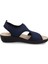 Kadın Sneaker ( Günlük) 55 E71 La Fly Flot Cloth Sandal Blue 4