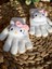 Kız Çocuk Peluş Hello Kitty Beyaz Esnek ve Yumuşak Çocuk Eldiven 3
