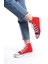 Kırmızı Kadın Uzun Keten Spor Ayakkabı Günlük Sneakers Cnv6 4