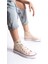 Krem Kadın Uzun Keten Spor Ayakkabı Günlük Sneakers Cnv6 2