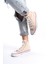 Krem Kadın Uzun Keten Spor Ayakkabı Günlük Sneakers Cnv6 4