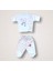 Kıvırcık Kuzu Nakışlı %100 Cotton Antibakteriyel 10LU Zıbın Takımı Hastane Çıkışı Ekru 3