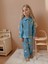 Yigit Butik Çiçek Işlemeli Denim Kumaş Kız Çocuk Alt Üst Takım 4