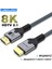 1-Metre Ultra Sertifikalı HDMI 2.1 Kablo 48Gbps 8K/60Hz,4K/120Hz,4K/60Hz, Earc, Hdcp 2.2, D-Hdr, Dolby Vision, Dolby Atmos Ce Lisanslı Örgülü Sağlam 1