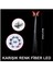 LED Fiber Optik Işıklı Kelebek Saç Klipsi 1 Adet 4