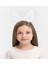LED Işıklı Peluş Pofuduk Tavşan Kulak Tavşan Taç Beyaz 17 x 23 cm (4886) 1