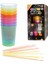 Karanlıkta Yanan Gece Işığı Mega Glow Bardaklar 8 Adet 8.5 x 10.5 cm 5