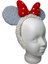 Kız Çocuk Mavi Renk Yün Peluş Mickey Kulak Figürlü Puantiyeli Fiyonklu Saç Toka 3