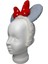 Kız Çocuk Mavi Renk Yün Peluş Mickey Kulak Figürlü Puantiyeli Fiyonklu Saç Toka 4