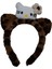 Kız Çocuk Beyaz Renk Leopar Desen Hello Kitty Figürlü ve Çiçekli Saç Toka 1