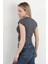 Kadın Kısa Kol Basic Kaşkorse Body Antrasit - MS0000522 3