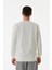 Kabartma Desenli Bisiklet Yaka Sweatshirt 3