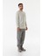Kabartma Desenli Bisiklet Yaka Sweatshirt 4