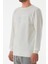 Kabartma Desenli Bisiklet Yaka Sweatshirt 5
